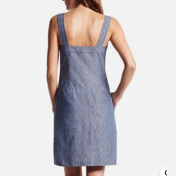 Derek Lam for Design Nation Button Front Chambray Jumper Dress Size 12 NWOT - Picture 2 of 10